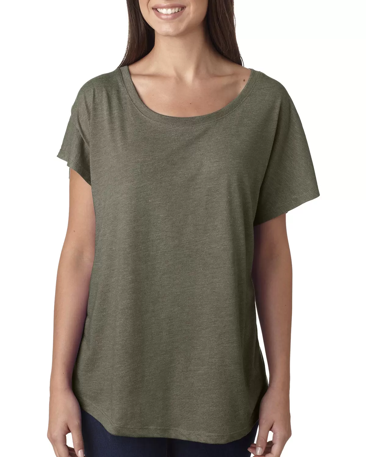 6760 Next Level Tri-Blend Scoop Neck Dolman T-shirt