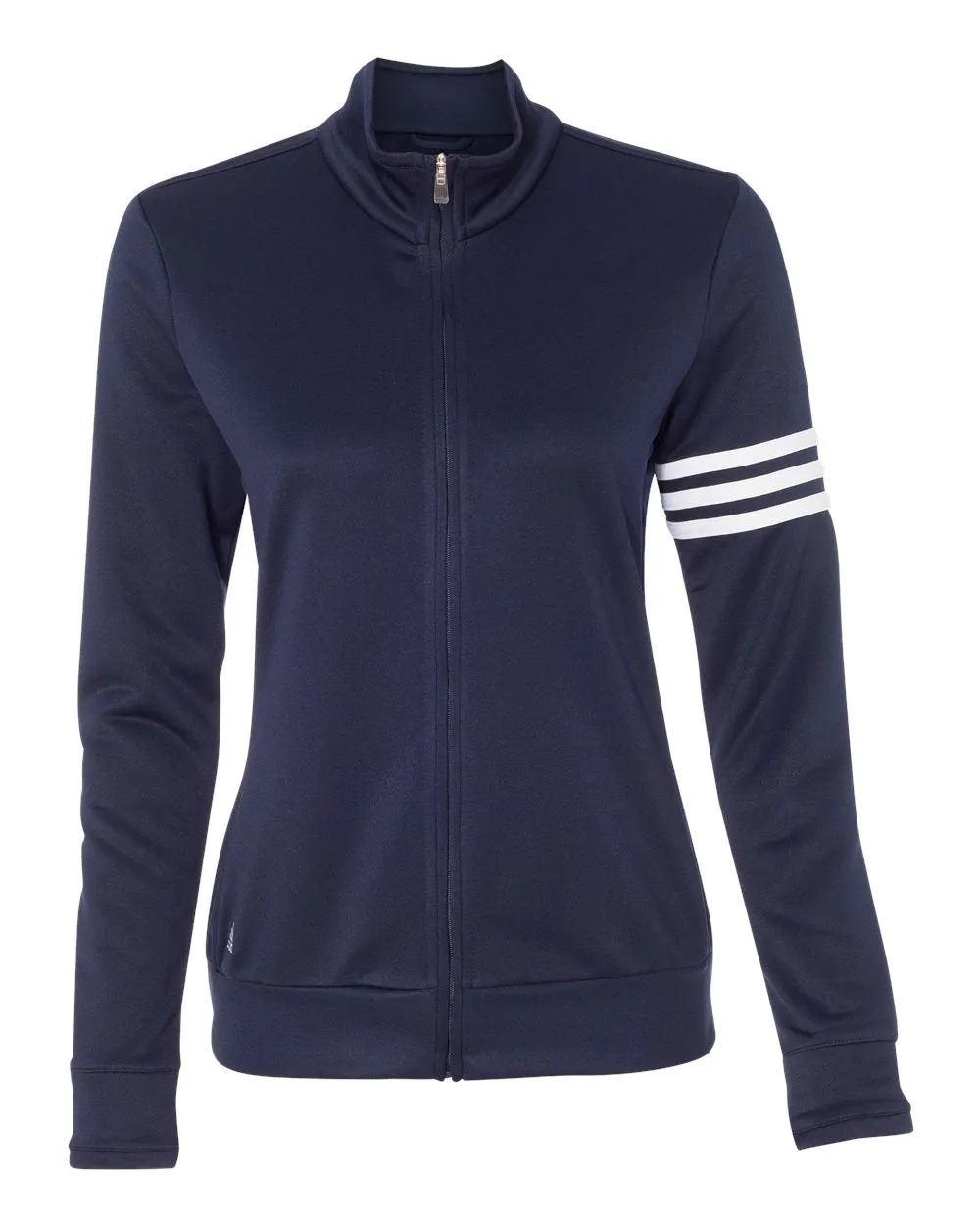 Adidas Women's French Terry Full-Zip Jacket - 3-Stripes