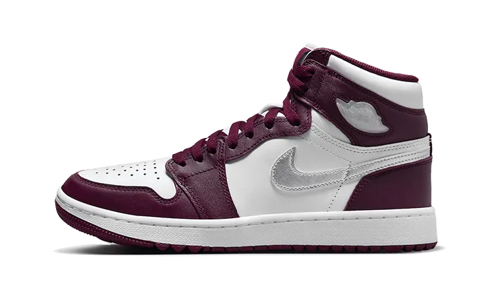 Air Jordan 1 Retro High Golf Bordeaux = Air Jordan 1 Bordeaux Golf Shoes