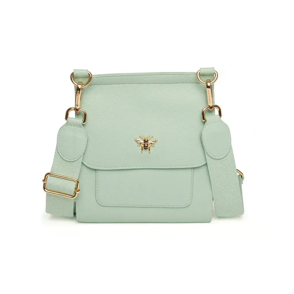 Pastel Mint Bloomsbury CBB Crossbody Bag by Alice Wheeler