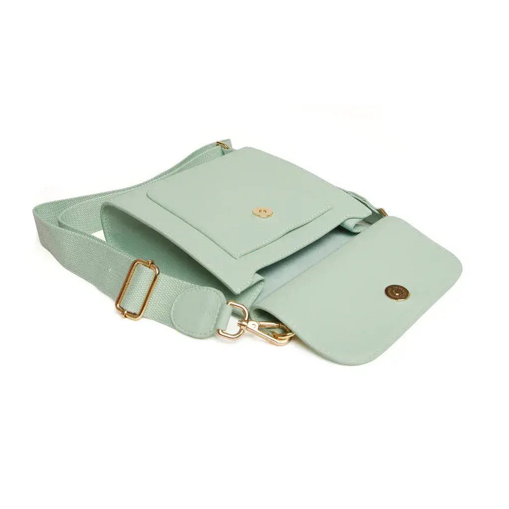 Pastel Mint Bloomsbury CBB Crossbody Bag by Alice Wheeler