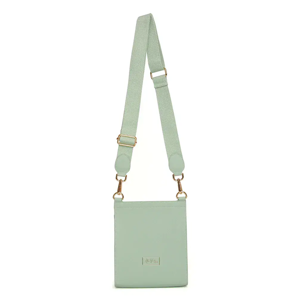 Pastel Mint Bloomsbury CBB Crossbody Bag by Alice Wheeler