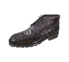 Alligator Belly Boots with Lug Sole