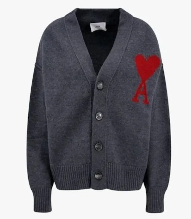 AMI PARIS  |Men's Designer Cardigan Sweaters