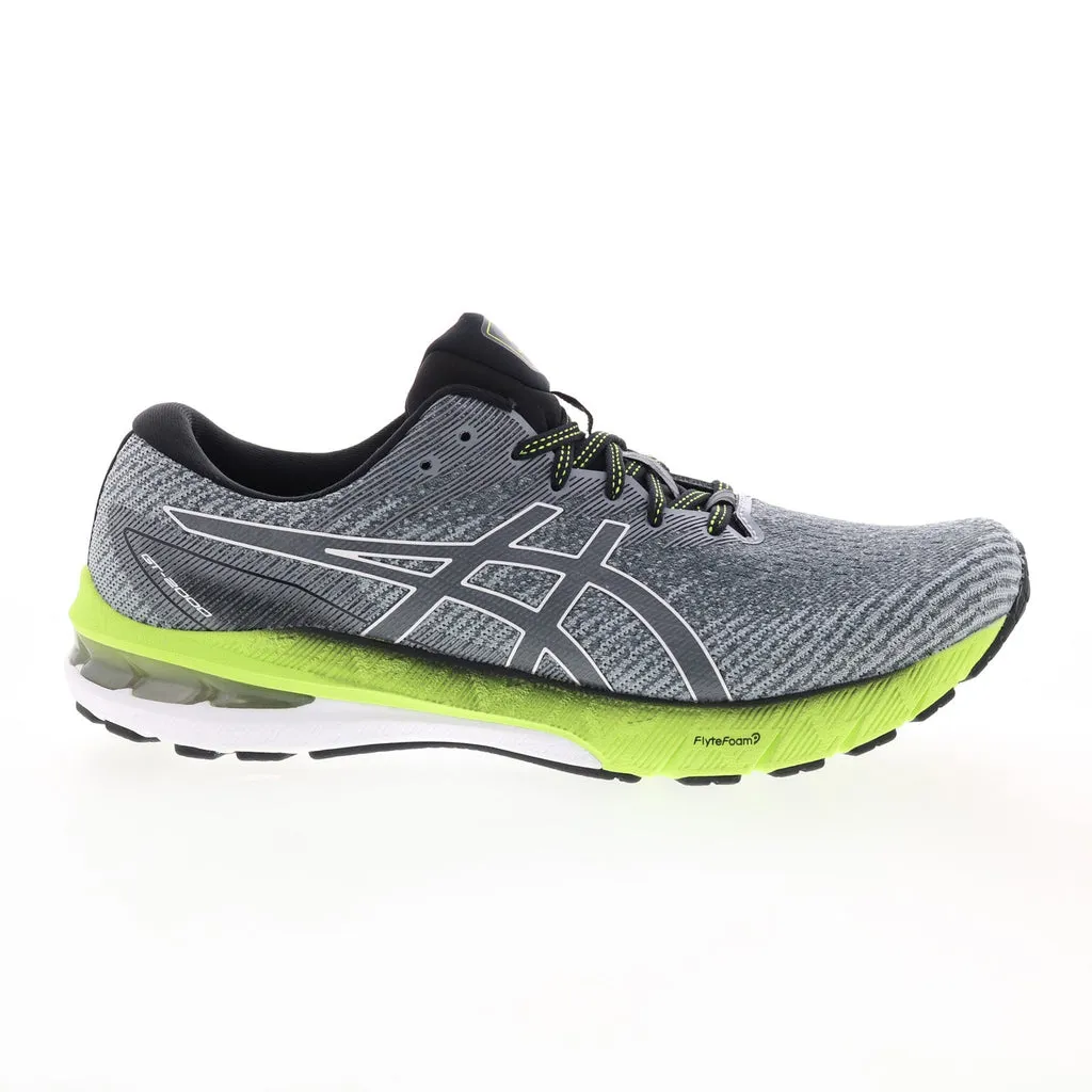 Asics Gray Leather Wide Athletic Running Shoes GT-2000 10