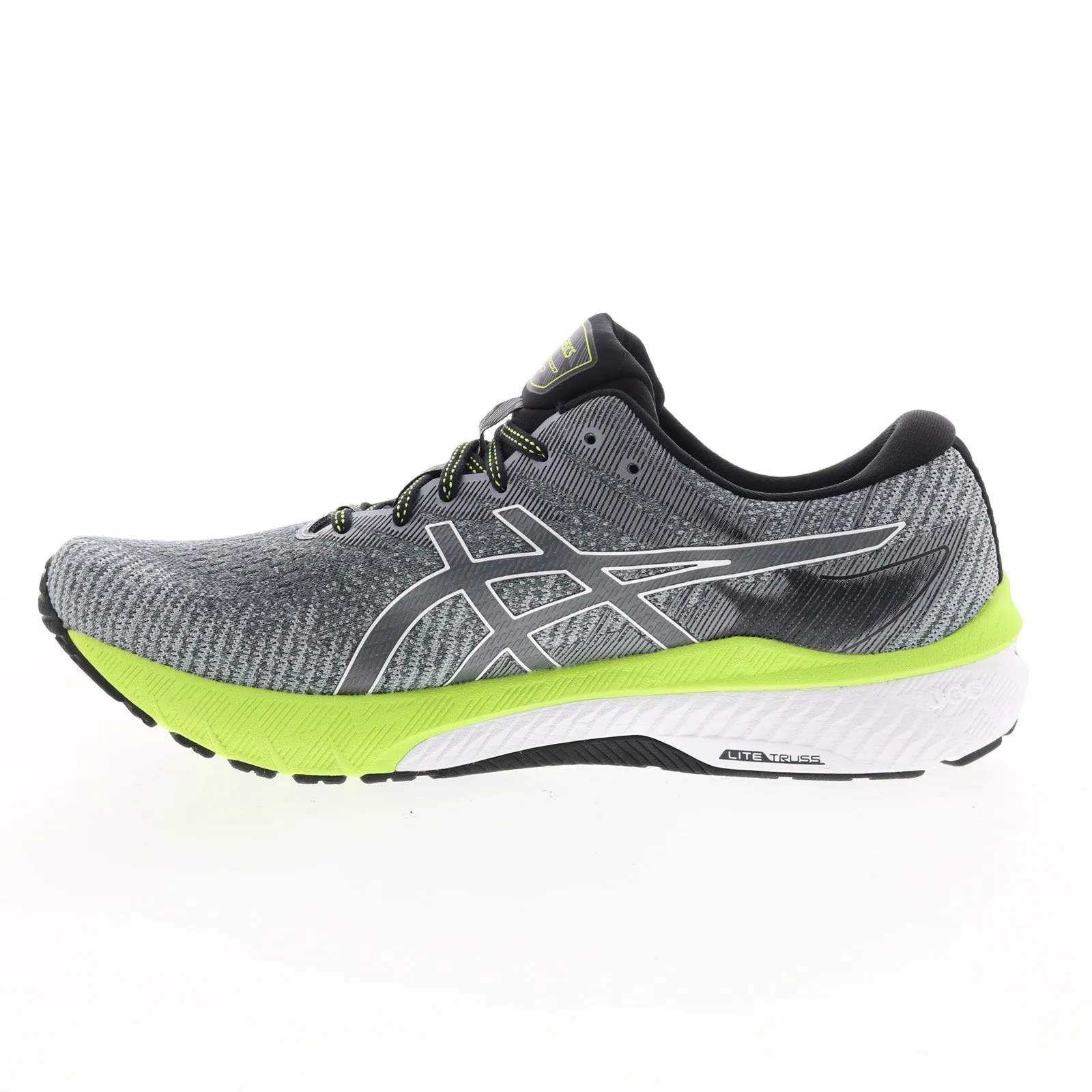 Asics Gray Leather Wide Athletic Running Shoes GT-2000 10