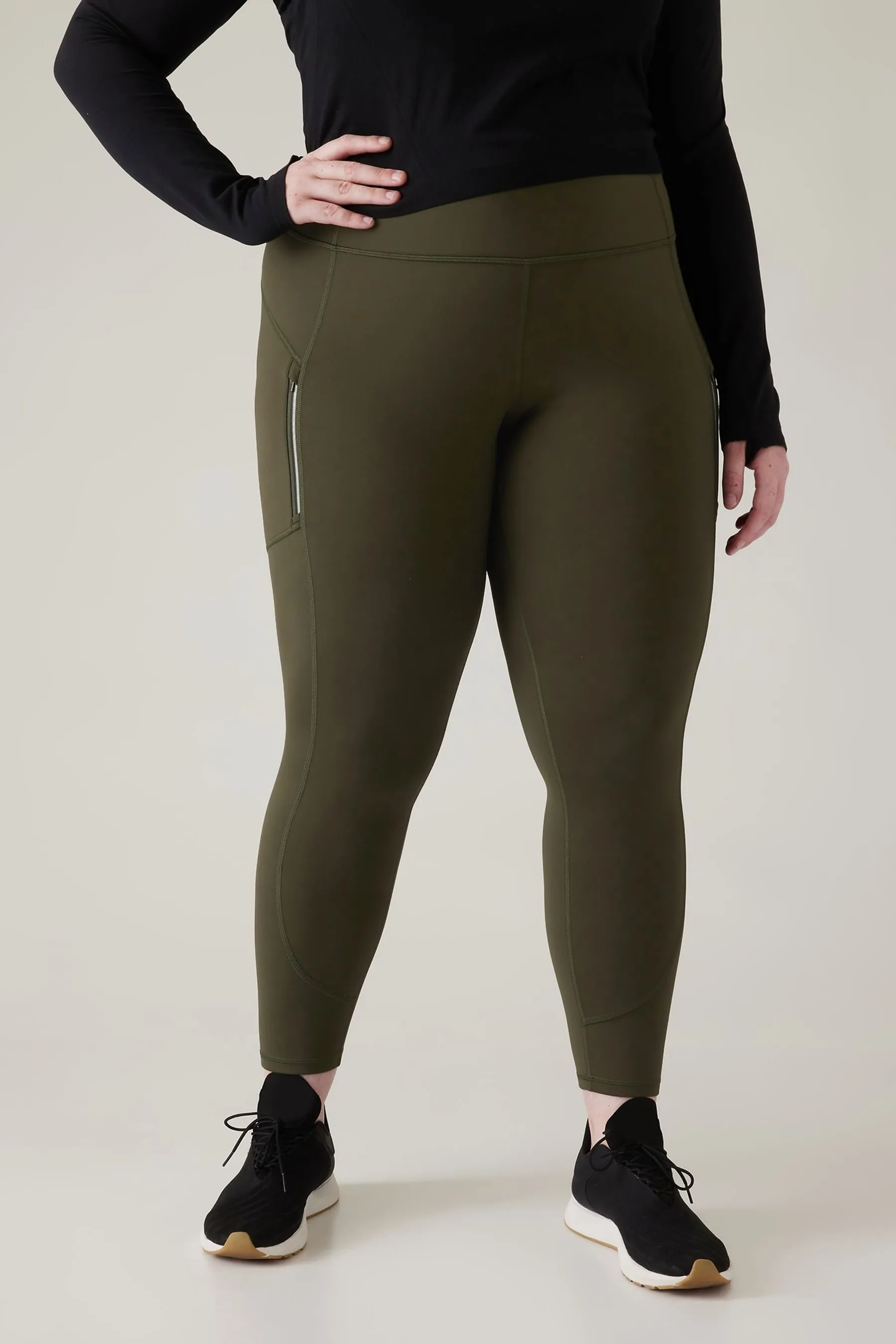 Athleta Green Rainier Leggings - Women's Workout Leggings | Athleta