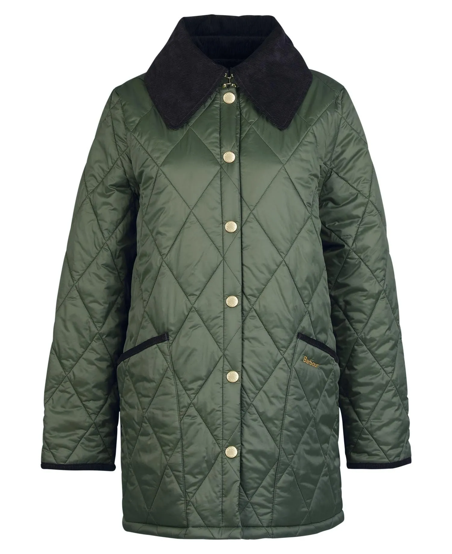 Barbour Modern Liddesdale Quilt Olive - Stylish Lightweight Olive Quilt.