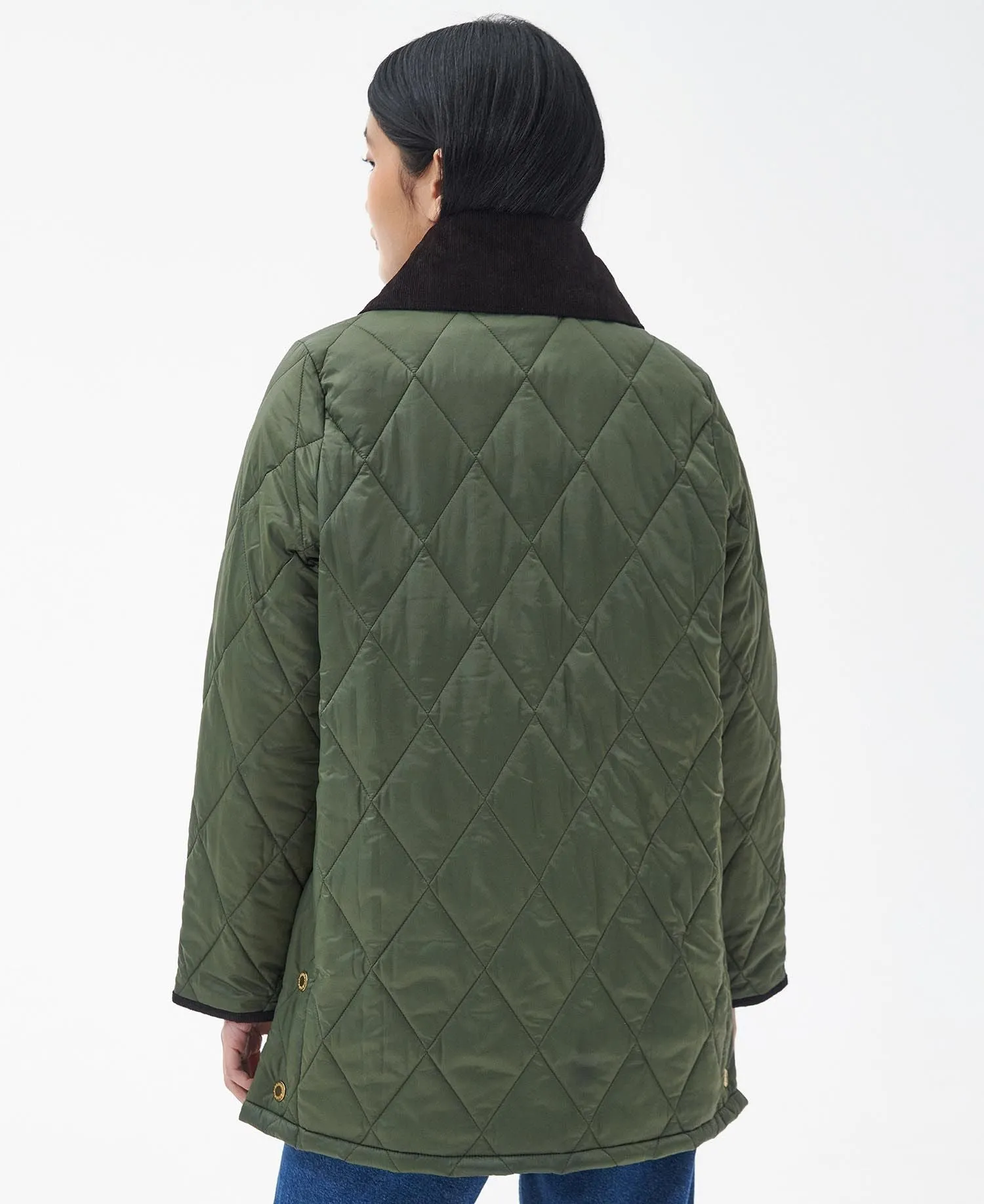 Barbour Modern Liddesdale Quilt Olive - Stylish Lightweight Olive Quilt.