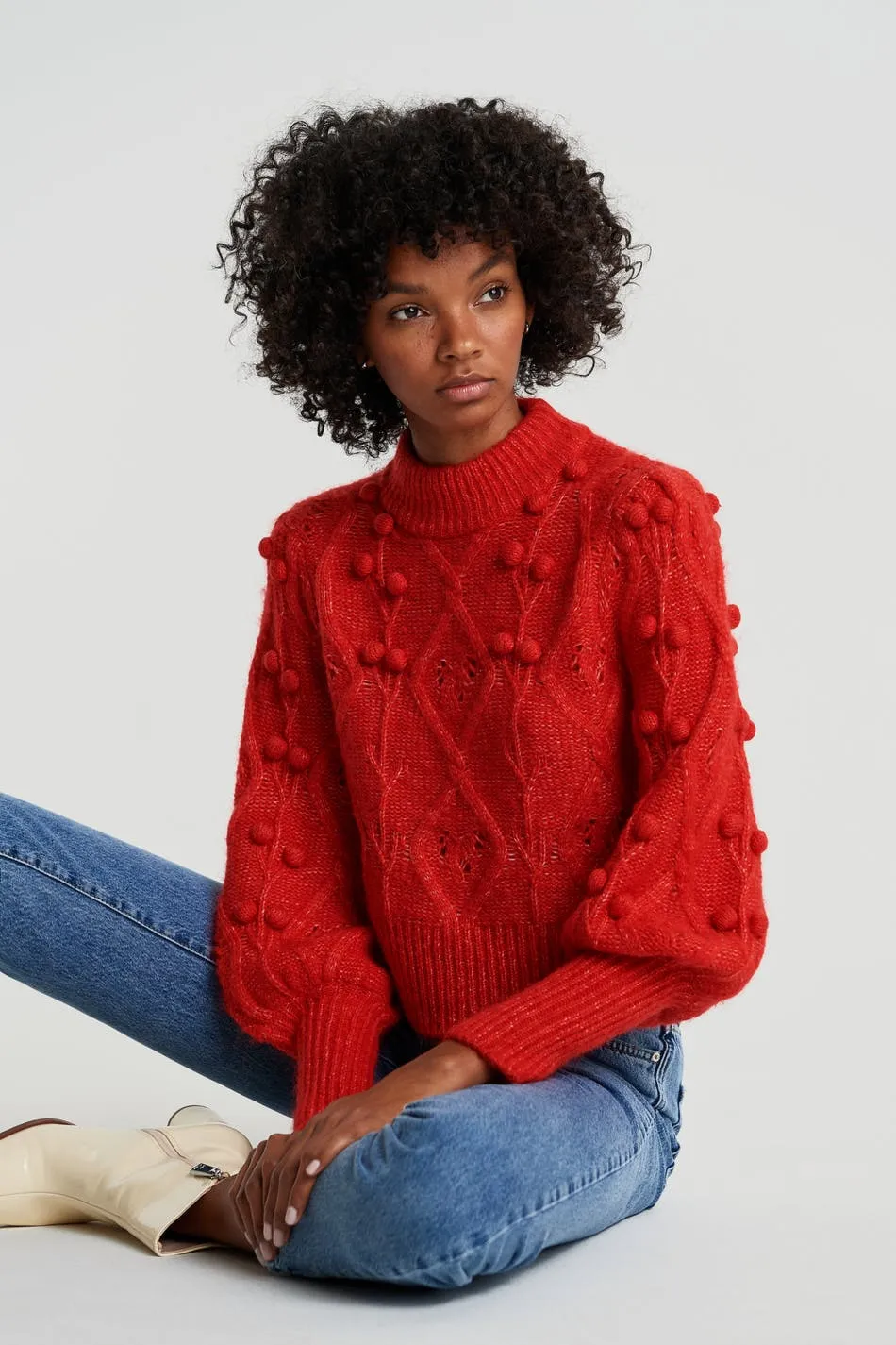 Bella hand-knit jumper.