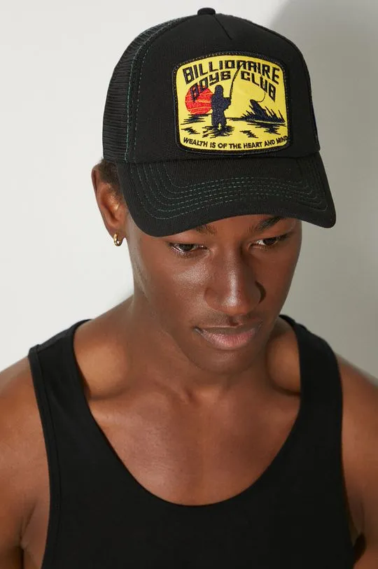 Black Billionaire Boys Club Catch And Reel Trucker Baseball Cap