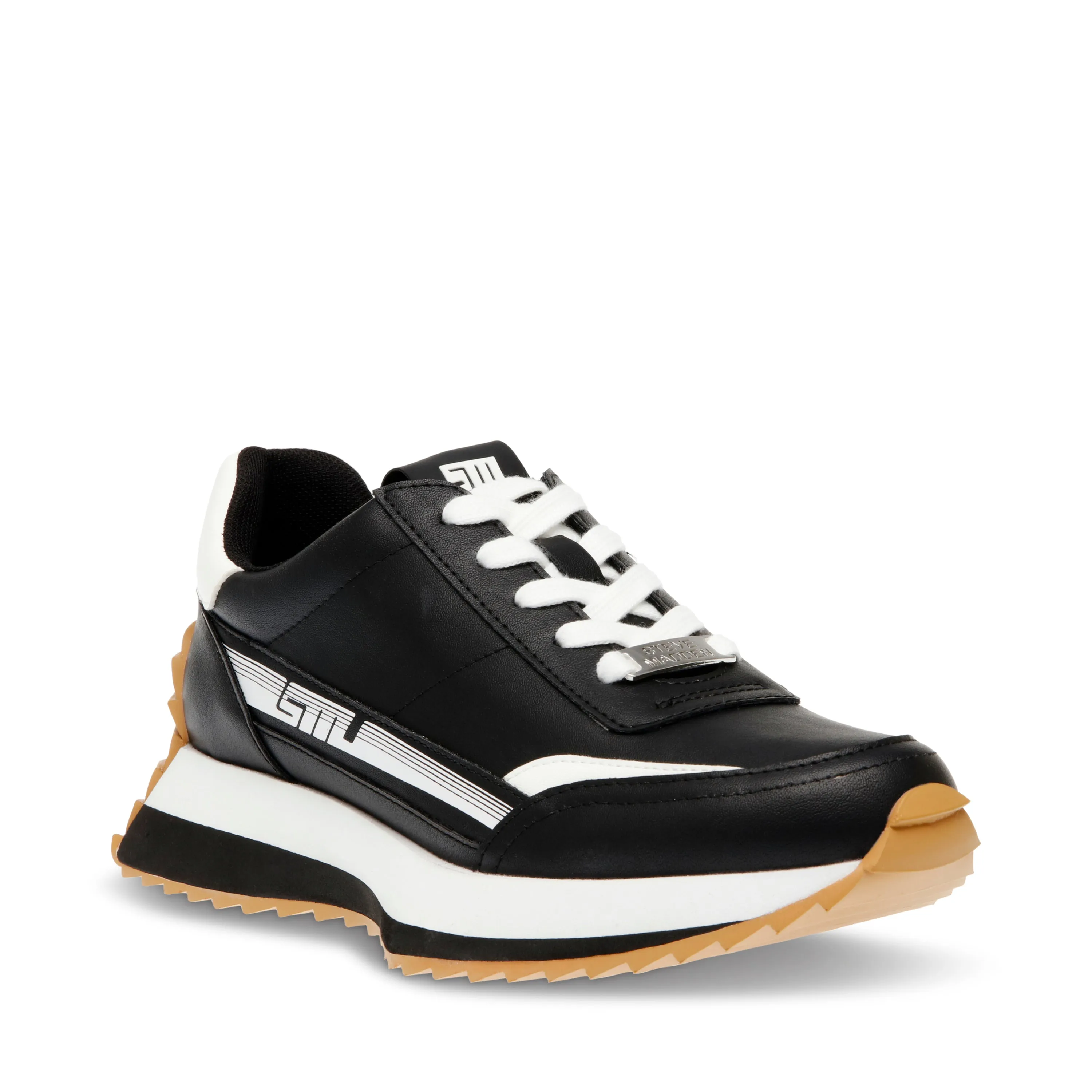 Black and White Fast Break Sneaker