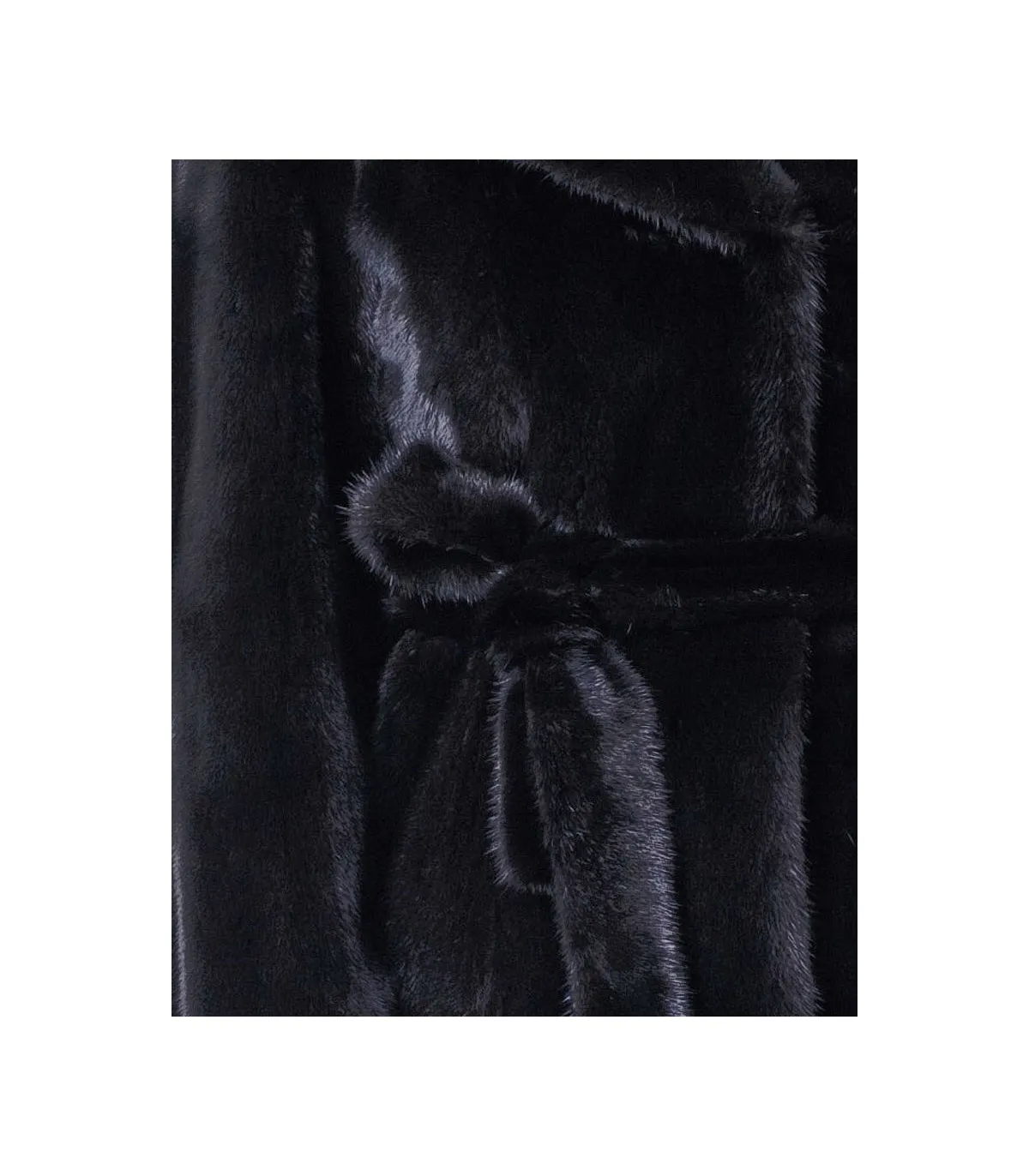 Black Mink Coat with Hood - FurHatWorld