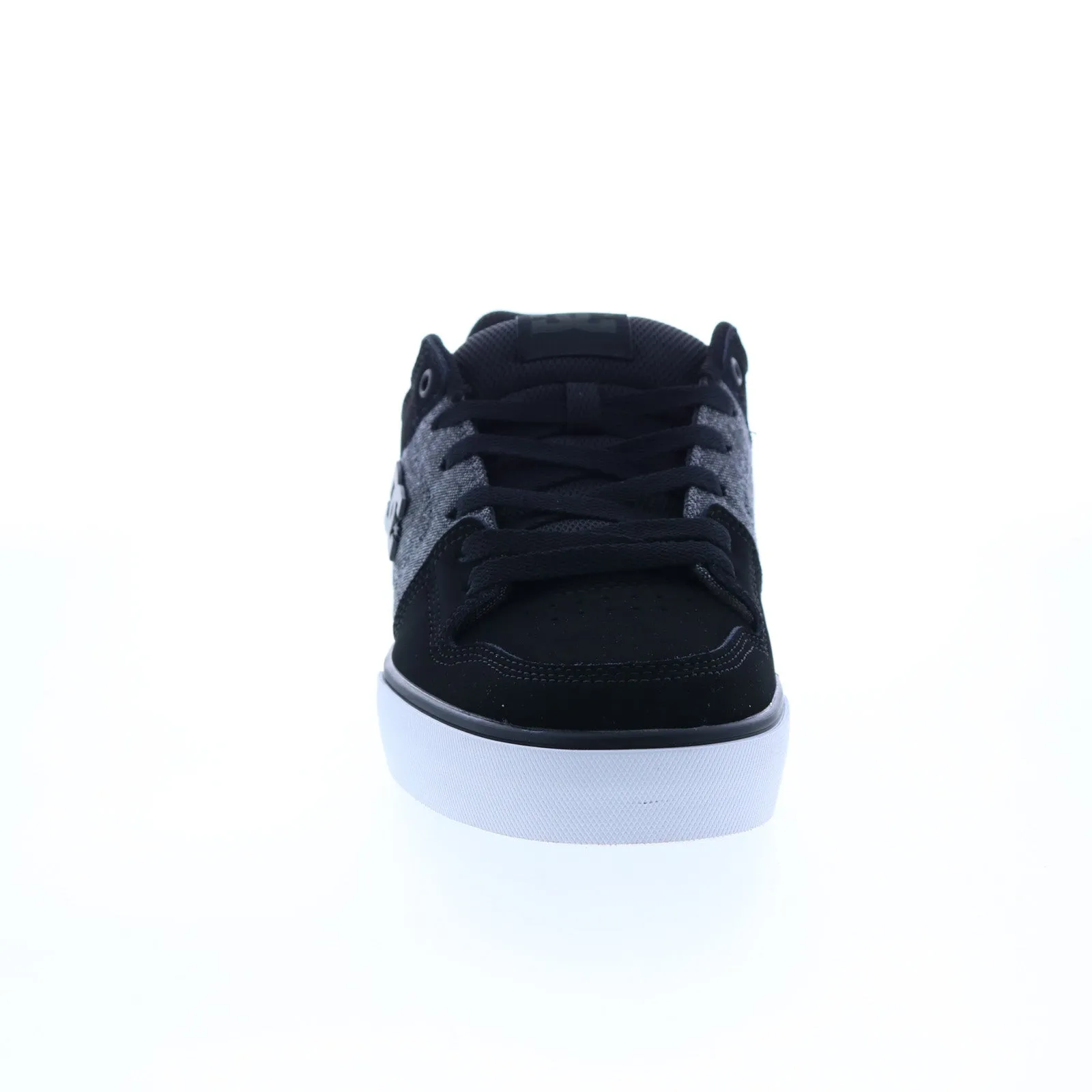 Black Nubuck Lace Up Skate Sneakers Shoes for Men - DC Pure 300660-XKSK