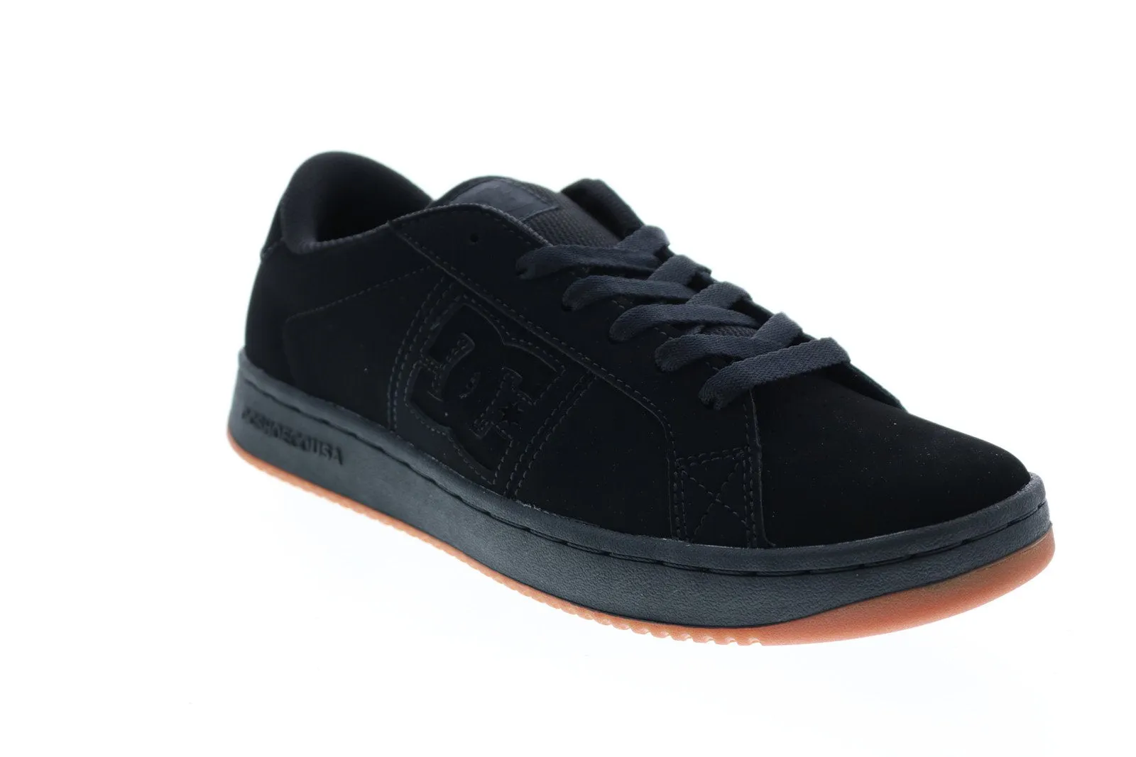 Black Nubuck Skate Sneakers Shoes for Men - DC Striker ADYS100624-KKG