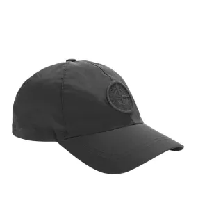 Black Stone Island Nylon Metal Cap