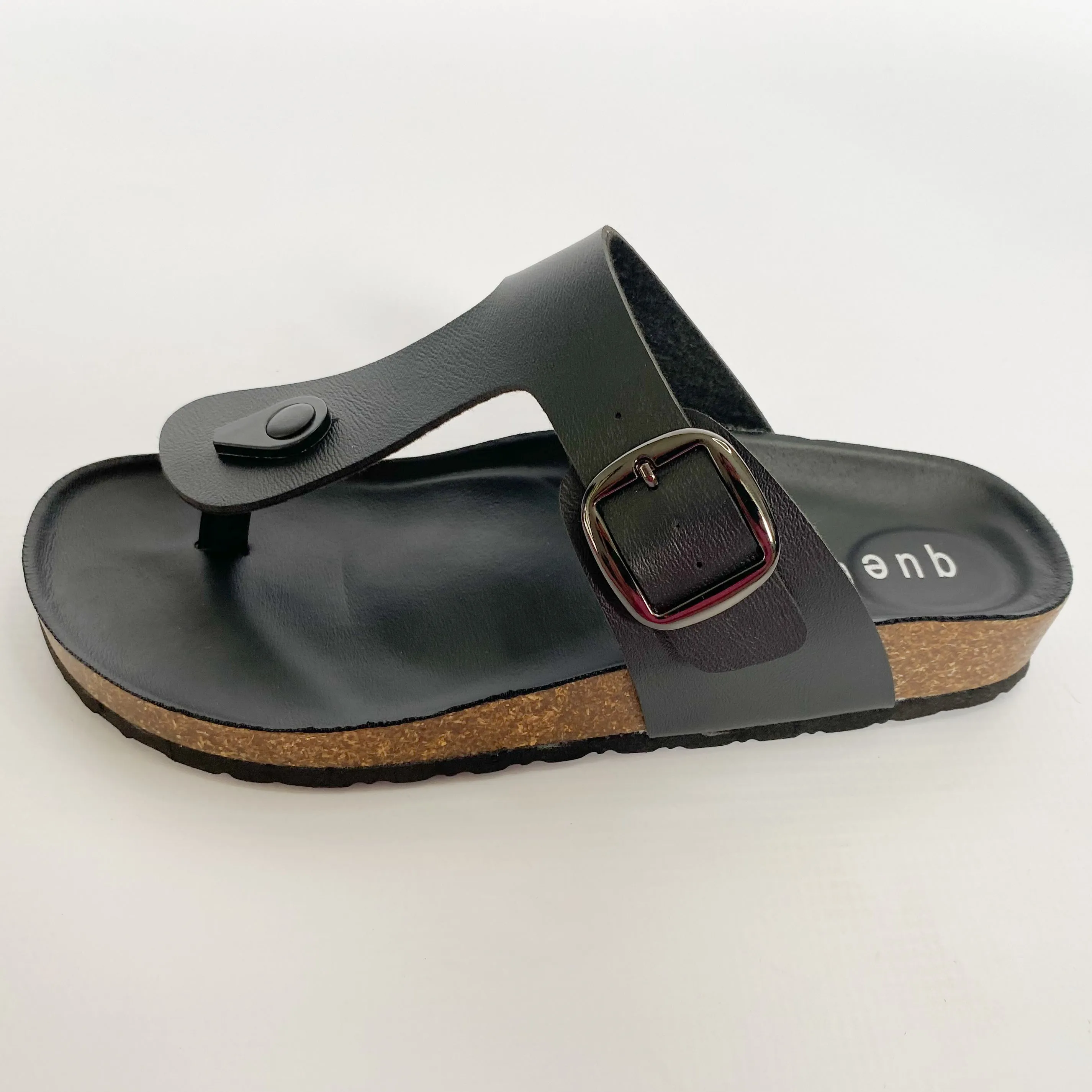 Black Thong Sandal Queue