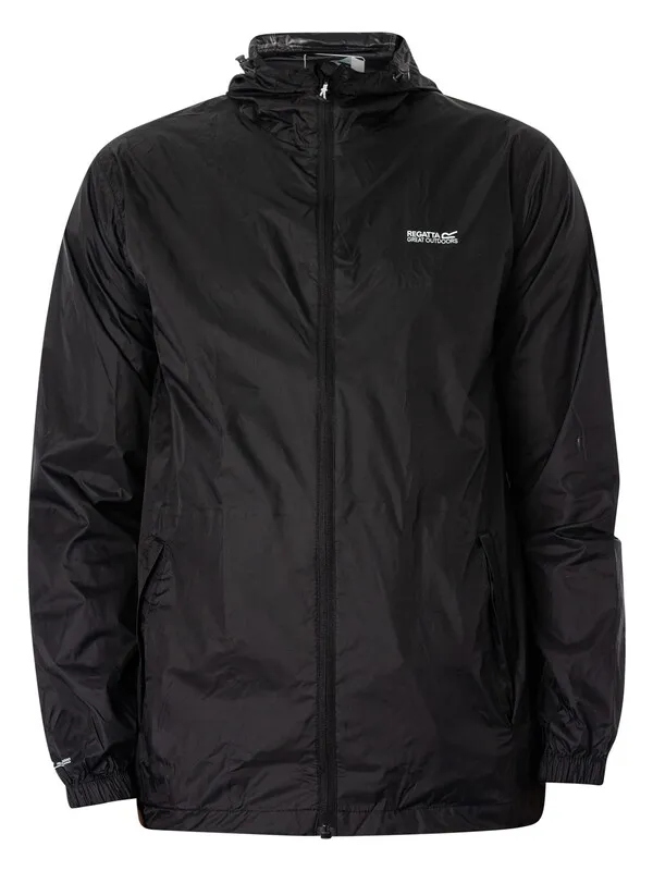 Black Waterproof Pack It Jacket by Regatta