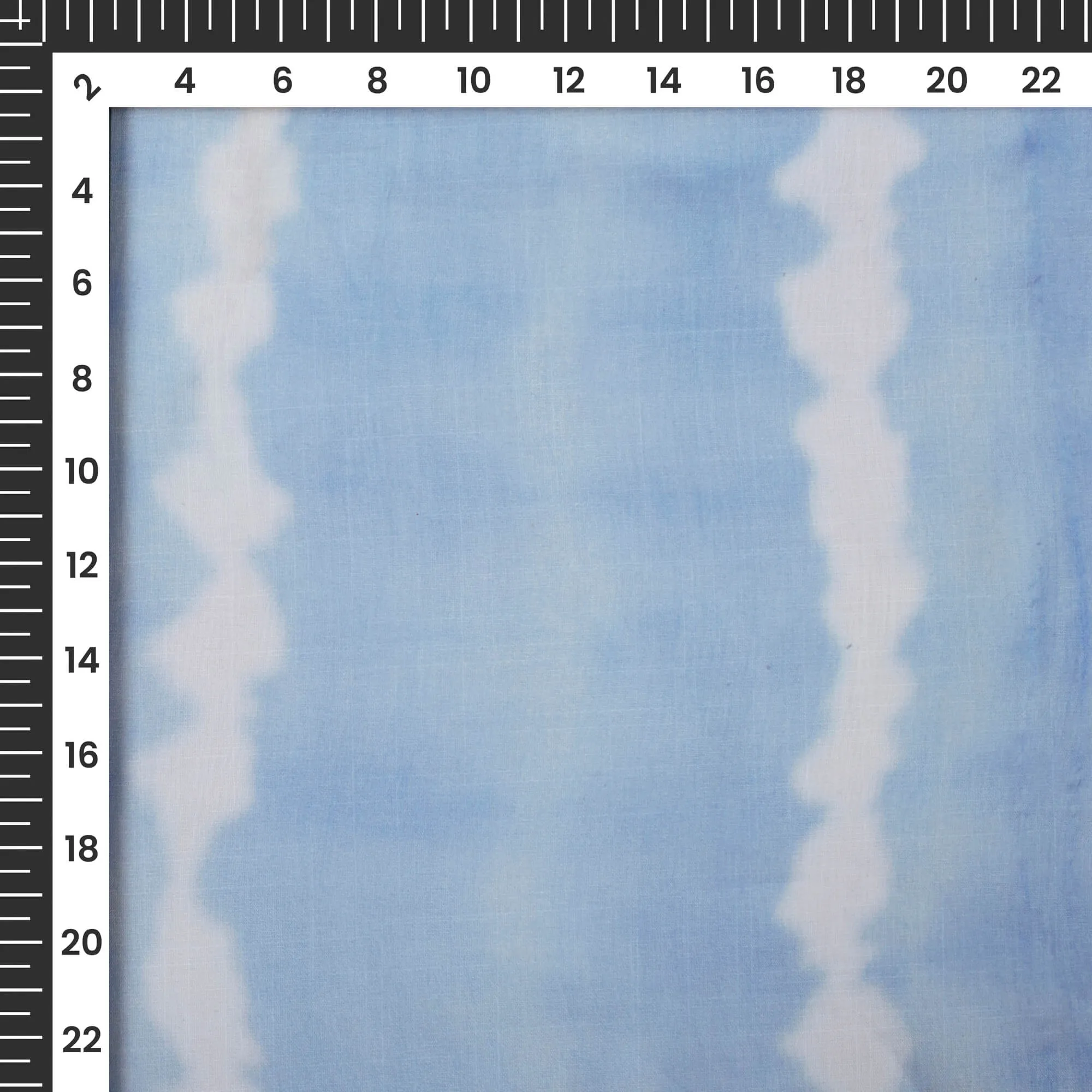 Blue Shibori Print Bemberg Chiffon Fabric