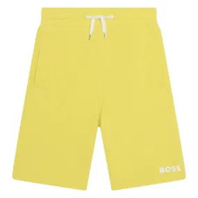 Boss Summer Yellow Logo Shorts