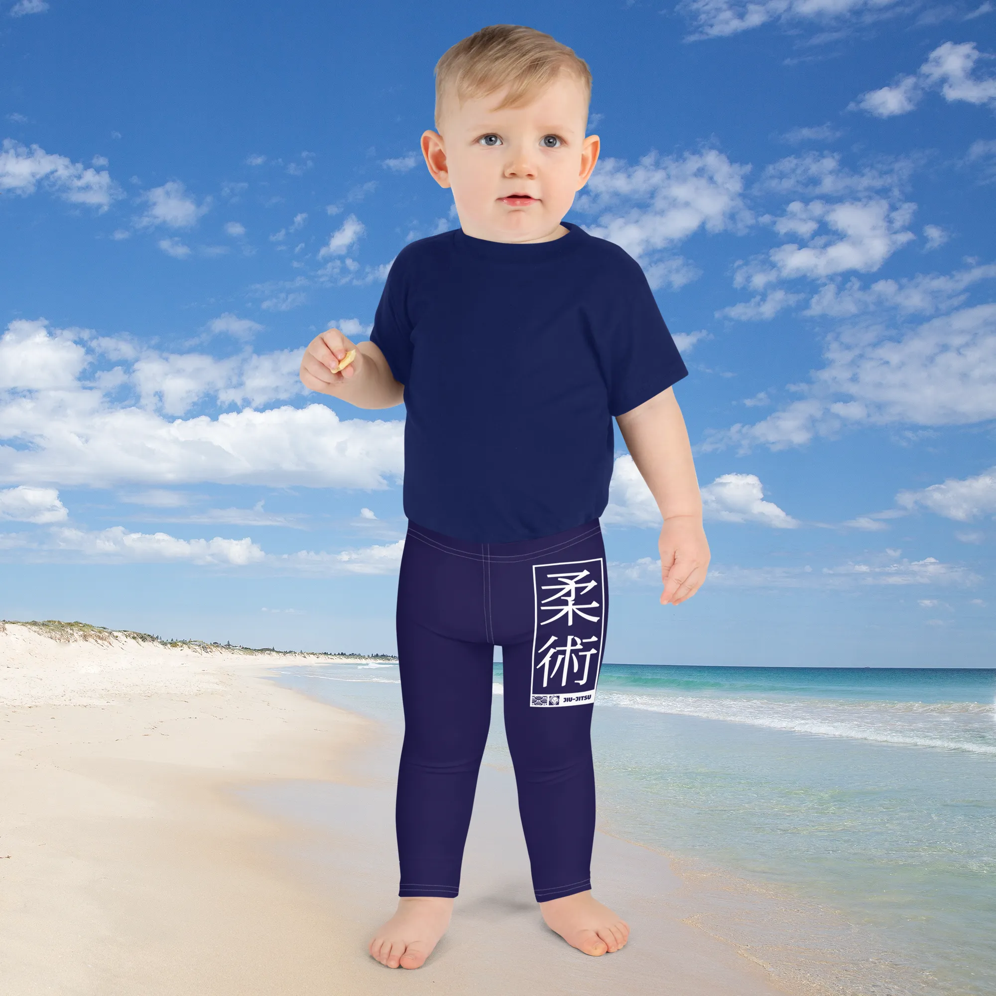 Boys Jiu-Jitsu Leggings - Midnight Blue