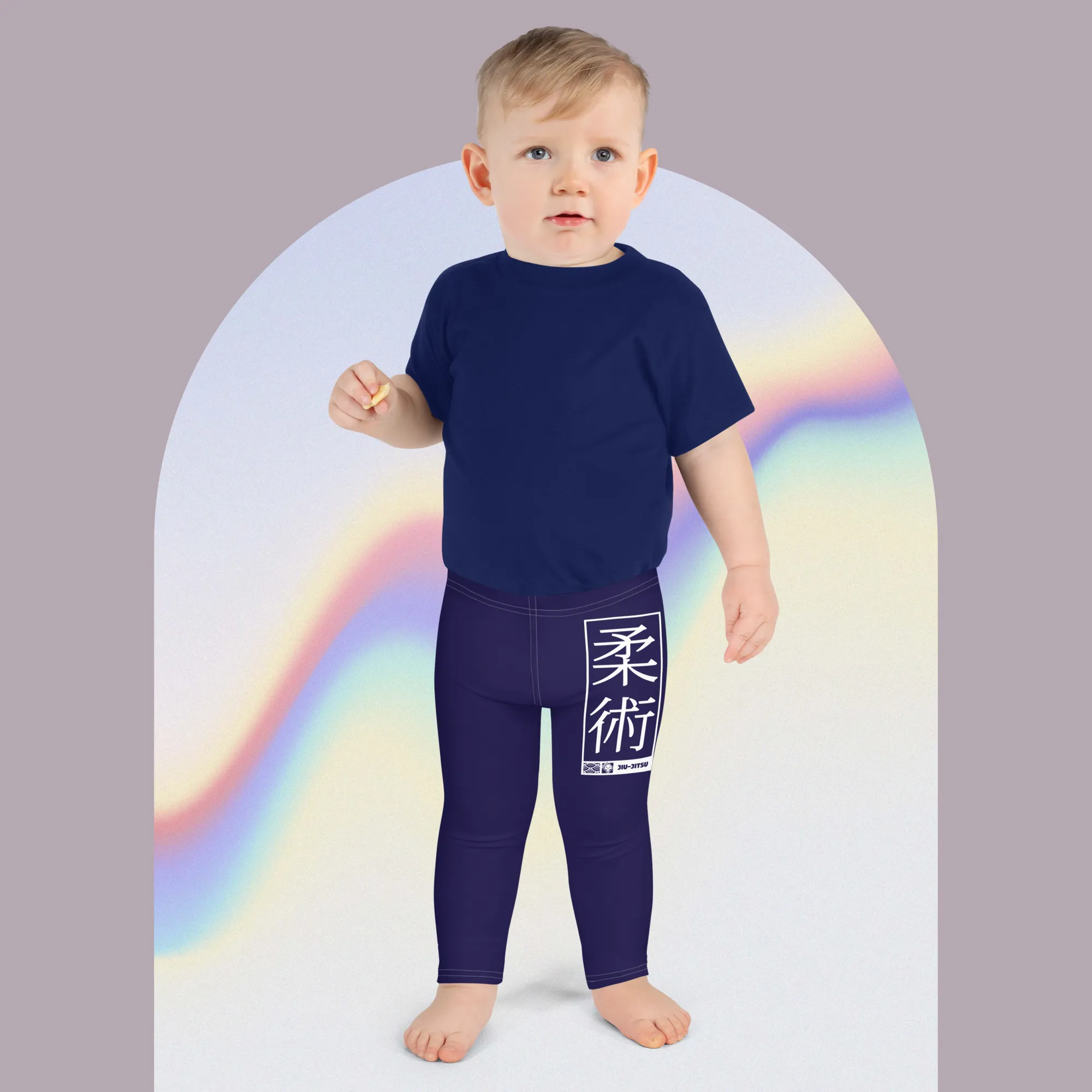 Boys Jiu-Jitsu Leggings - Midnight Blue