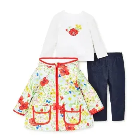 Bright Floral Jacket Set, Multicolor by Little Me Jackets & Outerwear