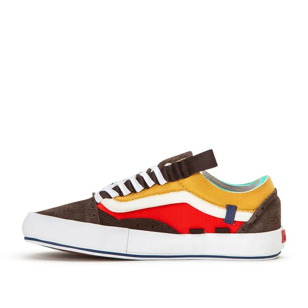 Brown and Multi Vans Vault Old Skool Cap LX Regrind