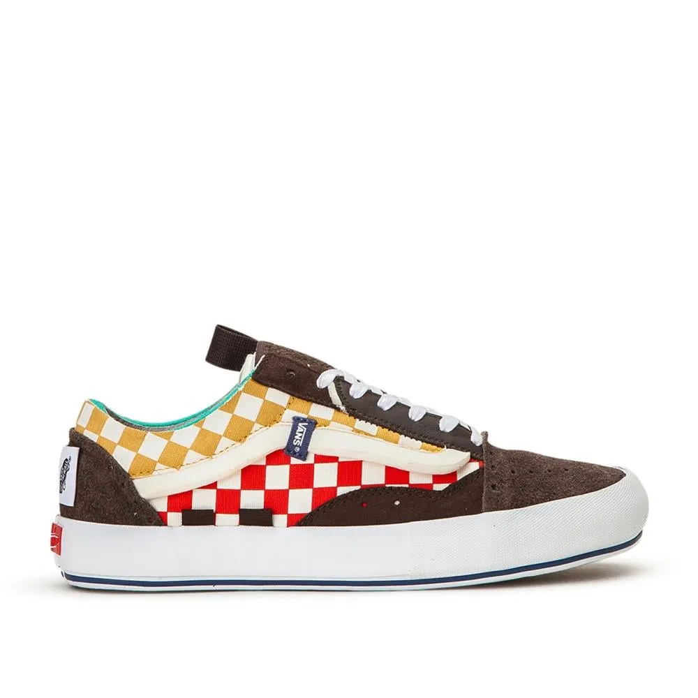 Brown and Multi Vans Vault Old Skool Cap LX Regrind