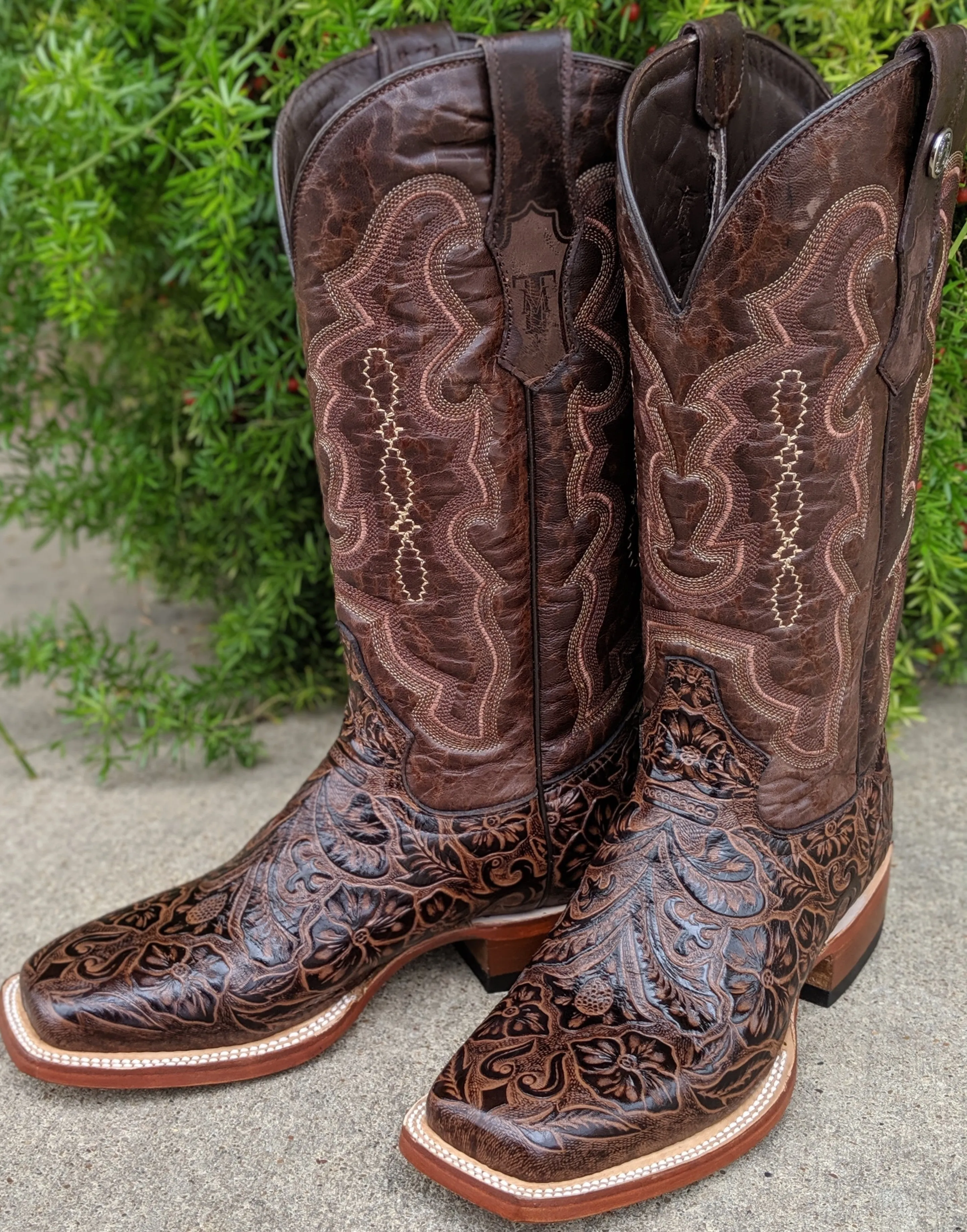 Brown Leather Western Boots for Women