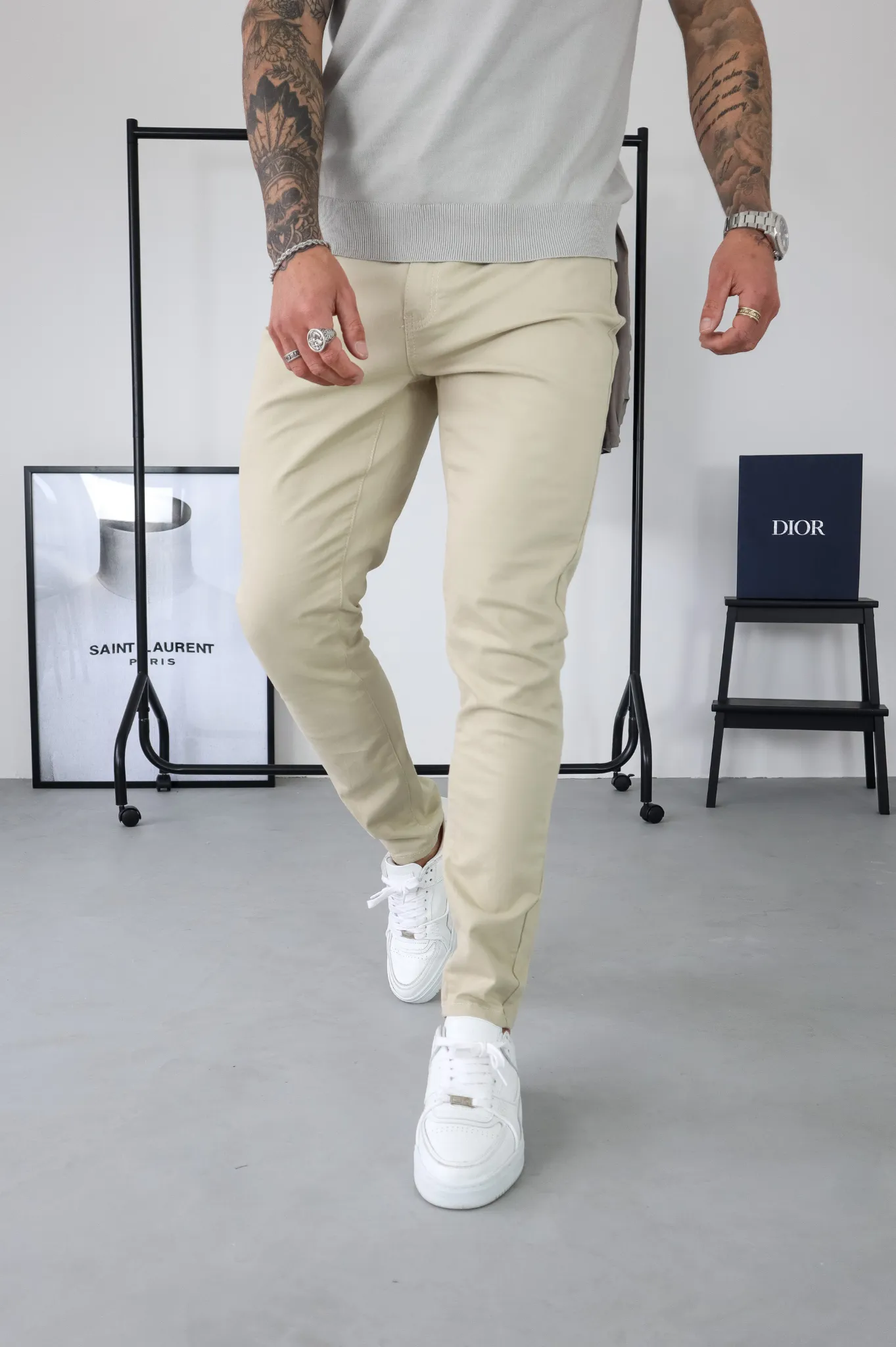 Stone CHINO Capo Pant