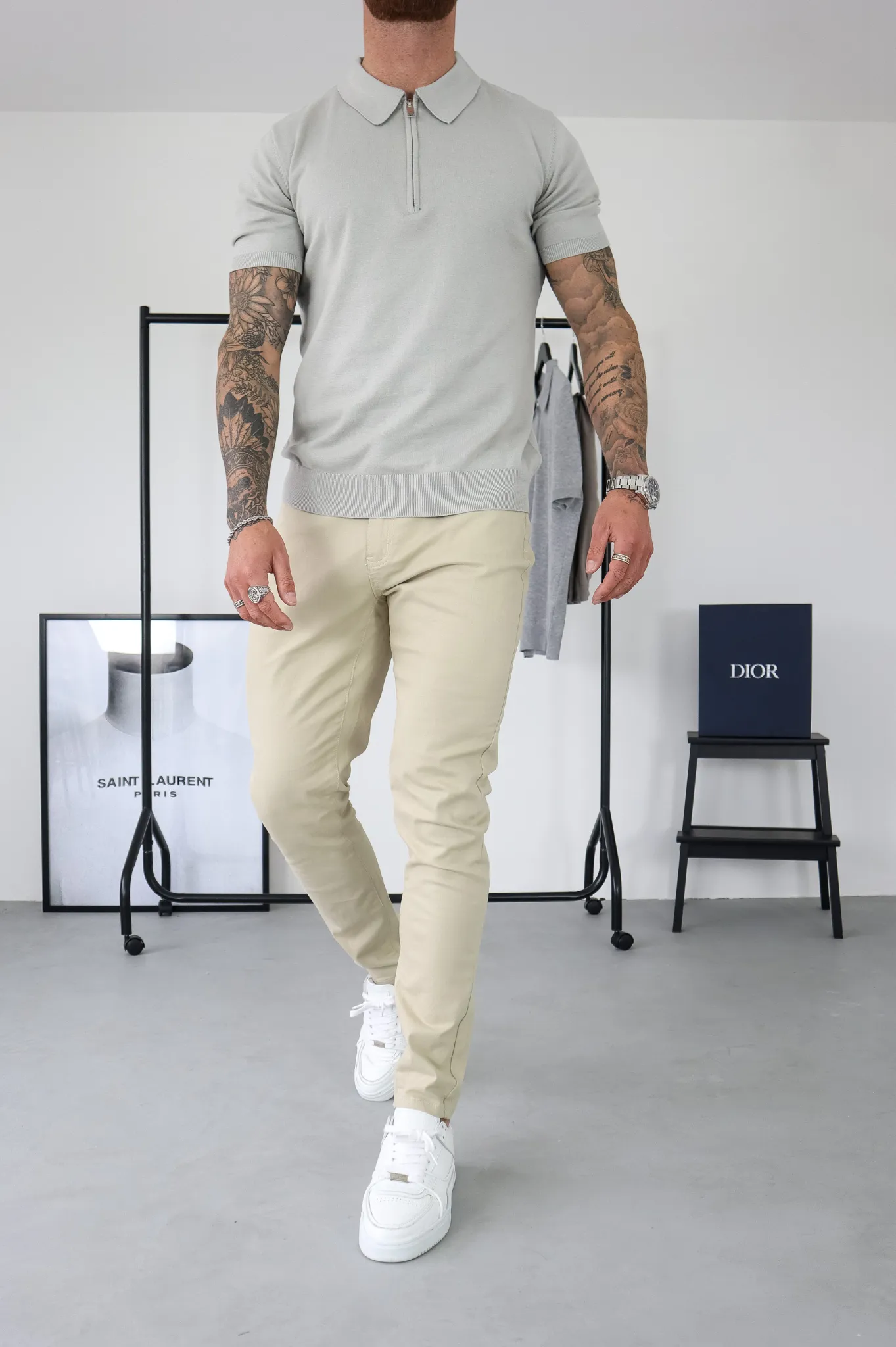 Stone CHINO Capo Pant