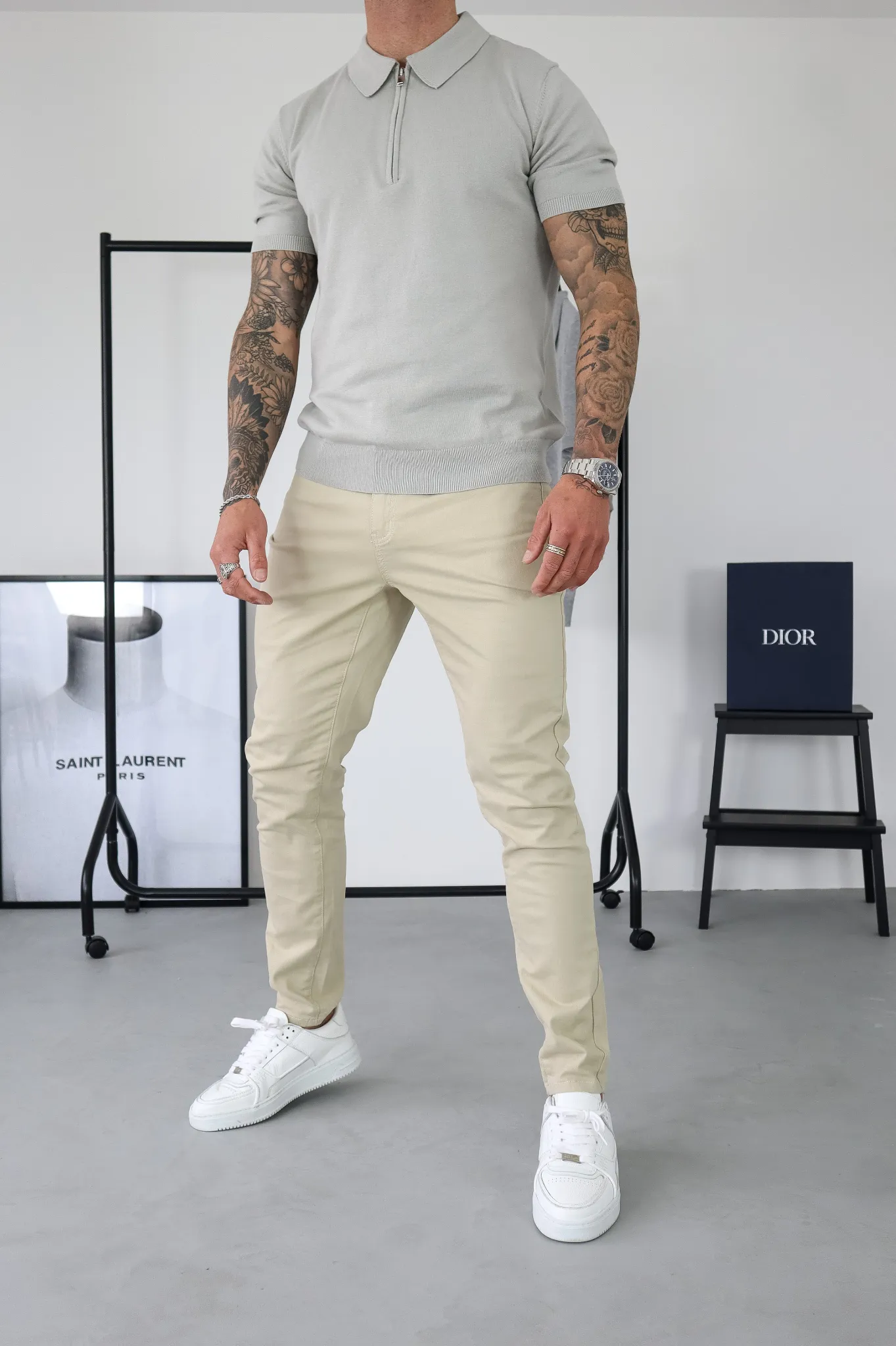 Stone CHINO Capo Pant