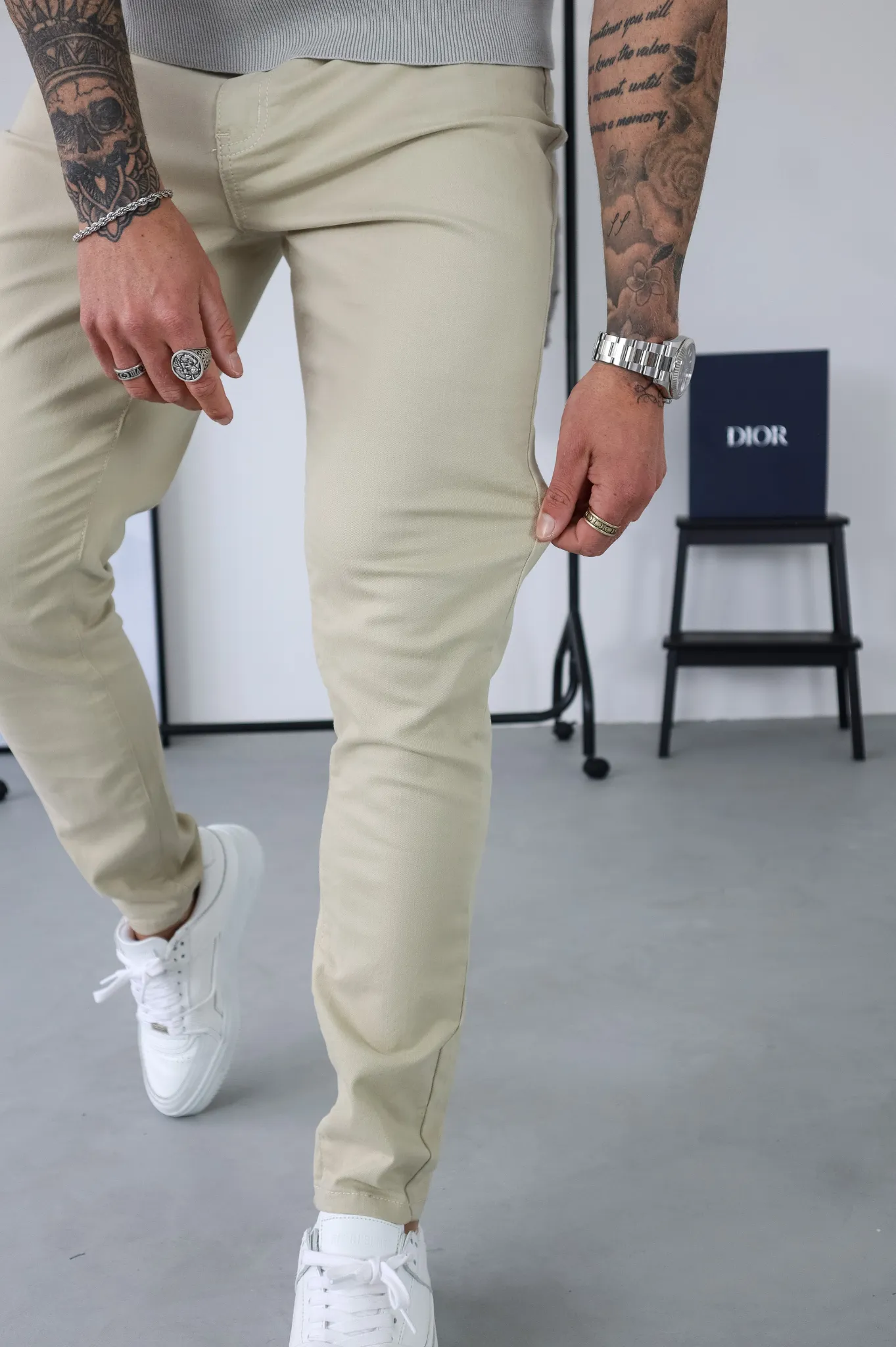 Stone CHINO Capo Pant