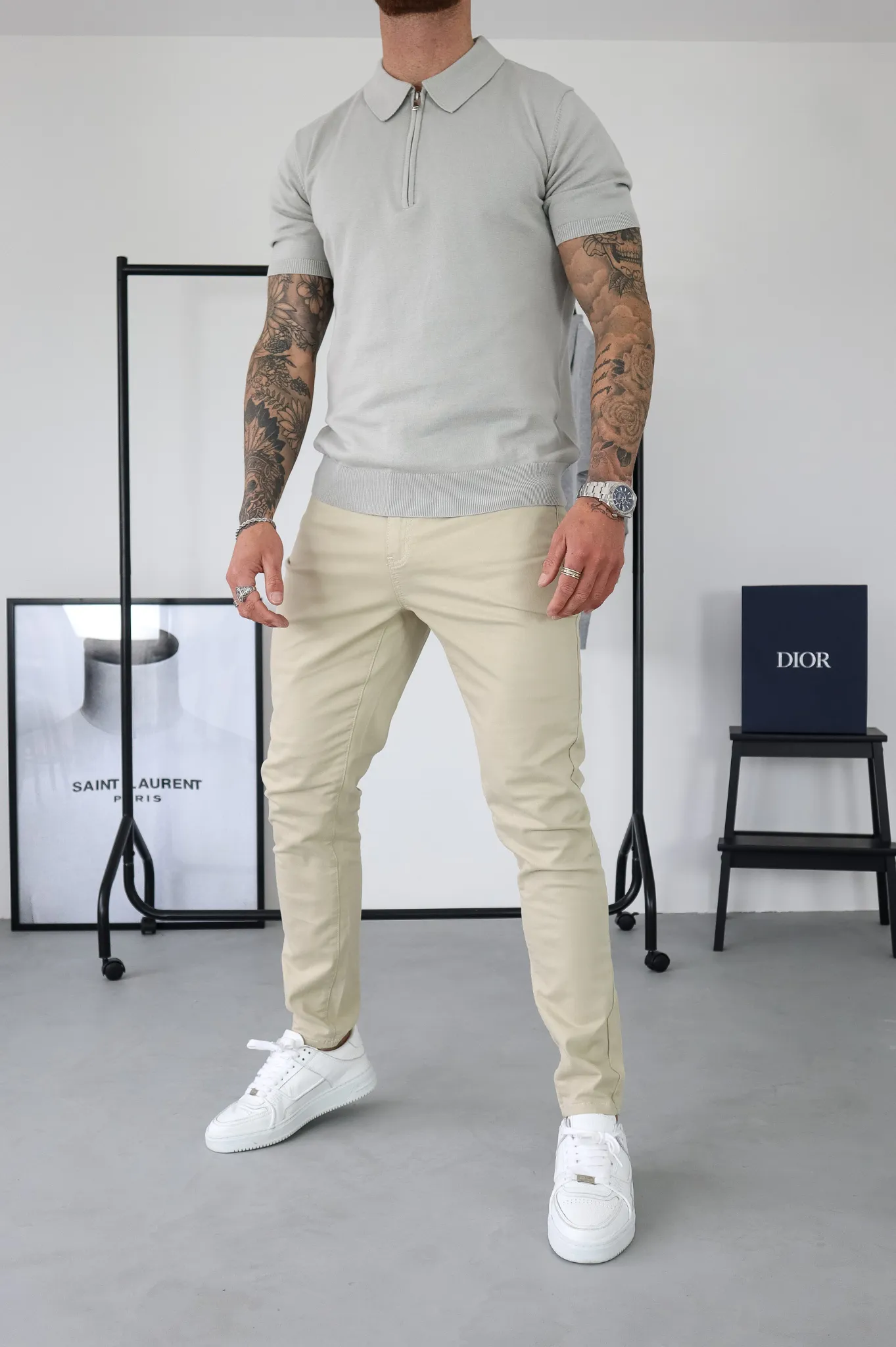 Stone CHINO Capo Pant