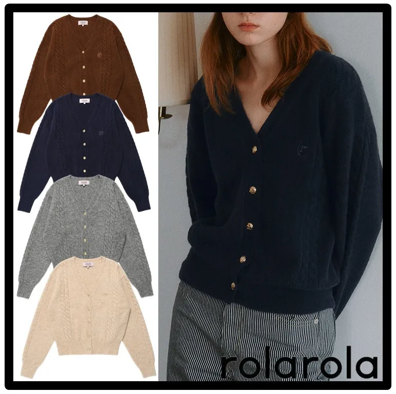 Casual Street Style Logo Cardigans | Rolarola