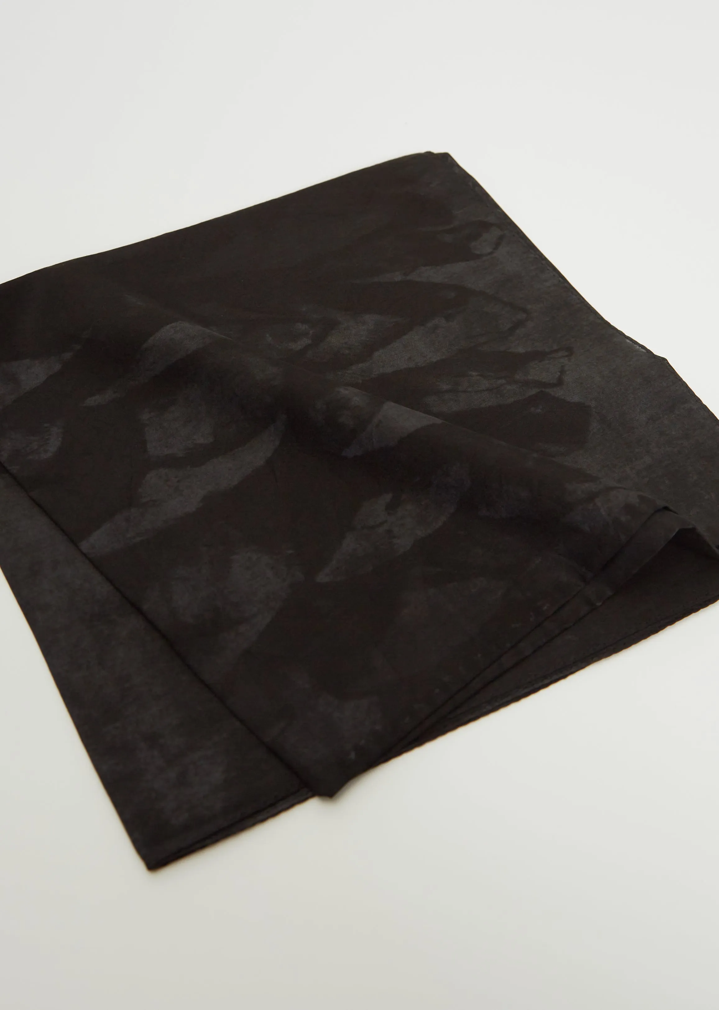 Charcoal Cotton Silk Stole