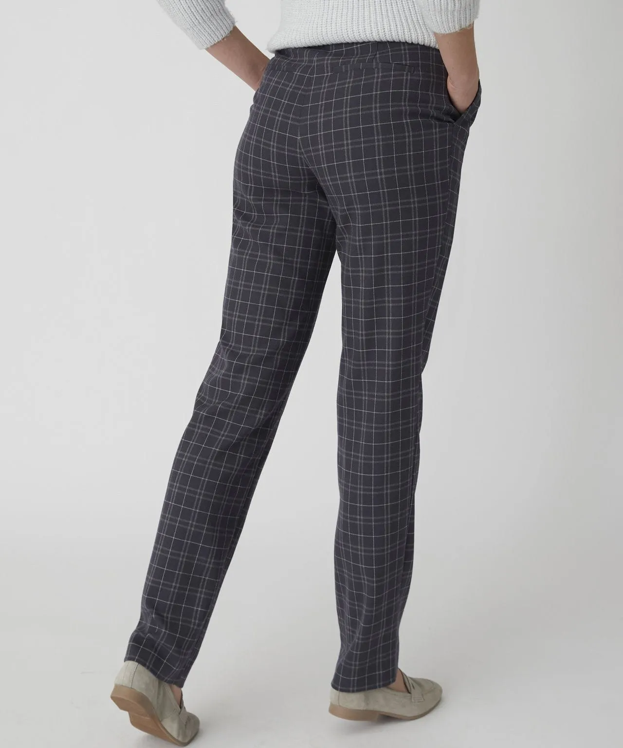 Check Flannel Trousers Stylish Choice