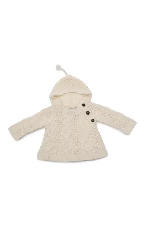 Child's Aran Hooded Knit Jumper