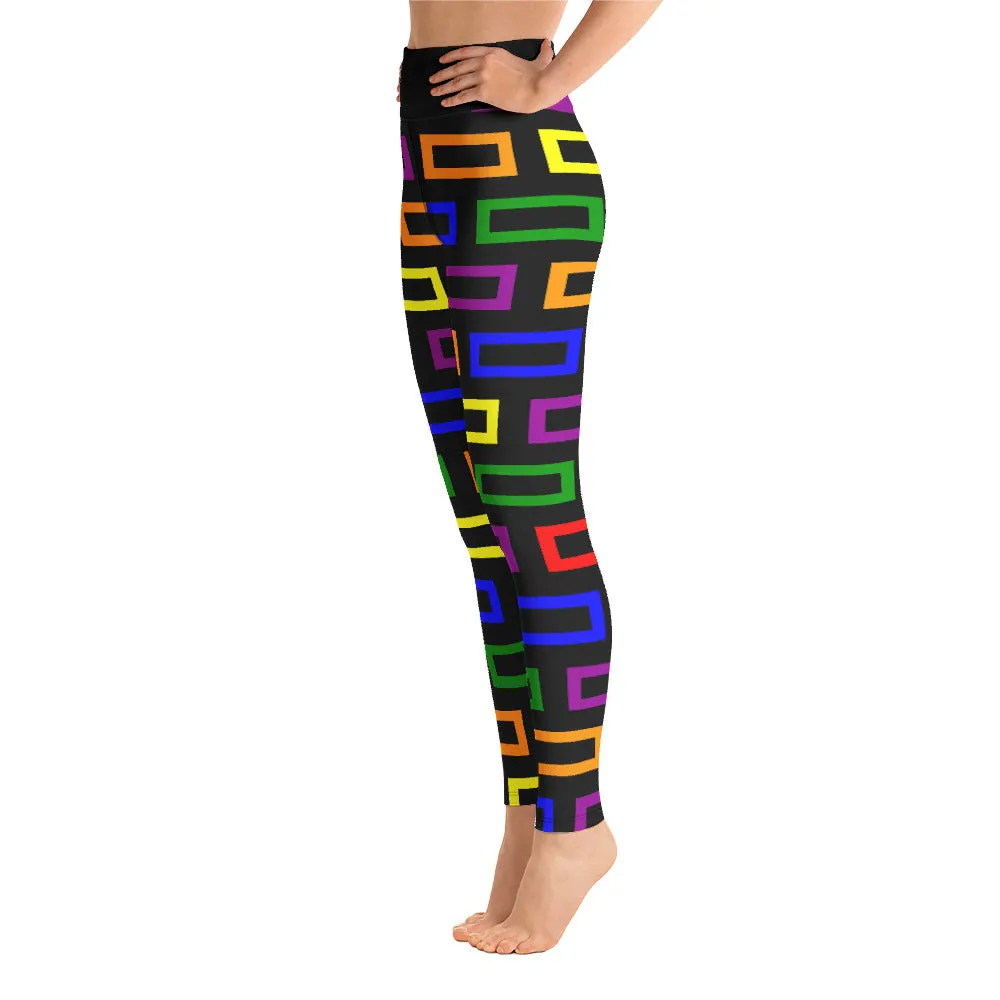 Colorful Blocks Yoga Leggings