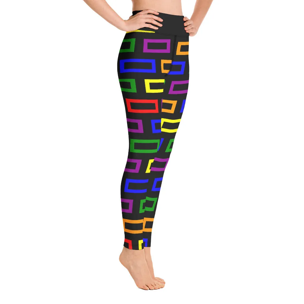 Colorful Blocks Yoga Leggings