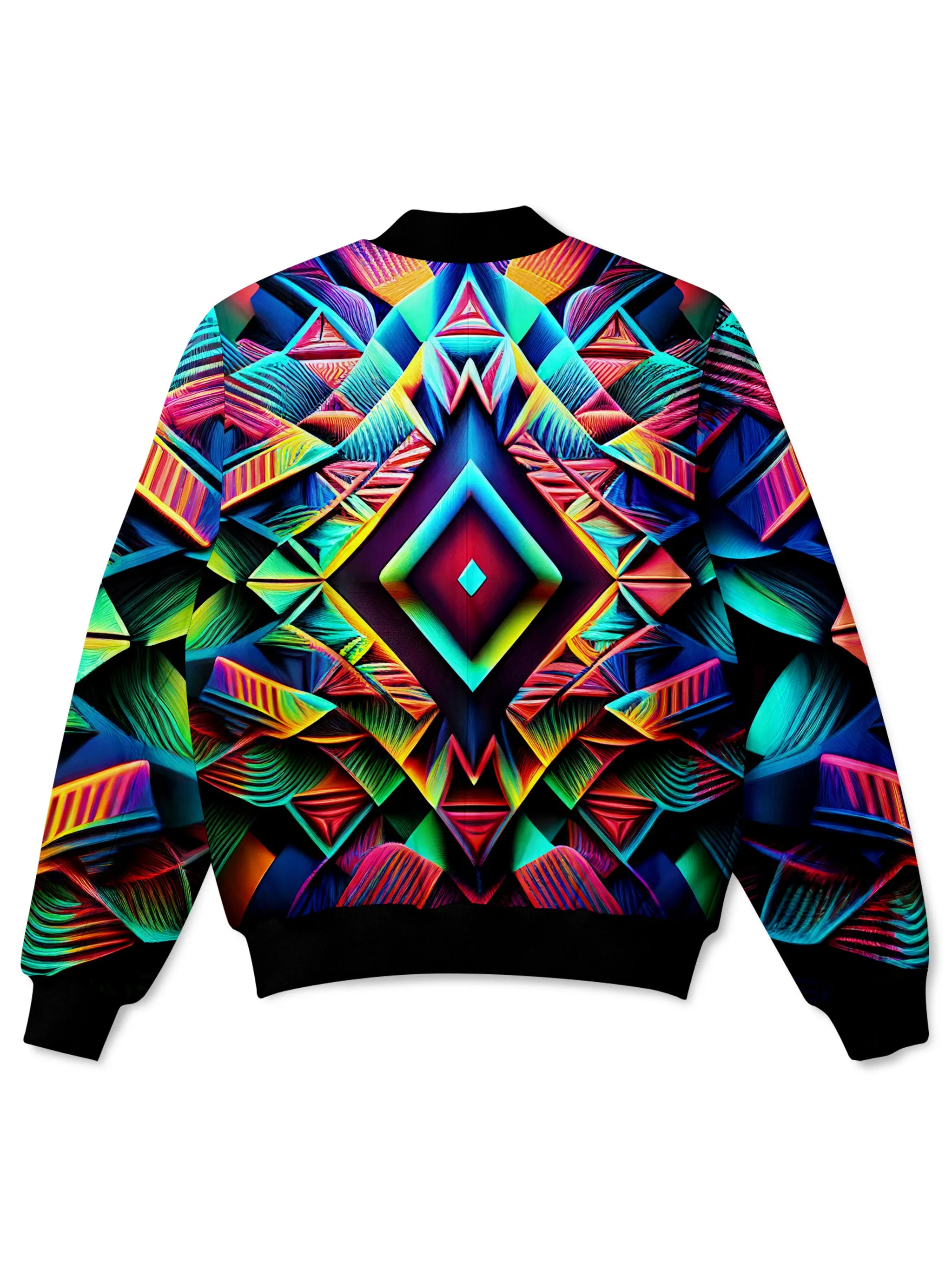 Colorful Ethnic Printed Bomber Jacket