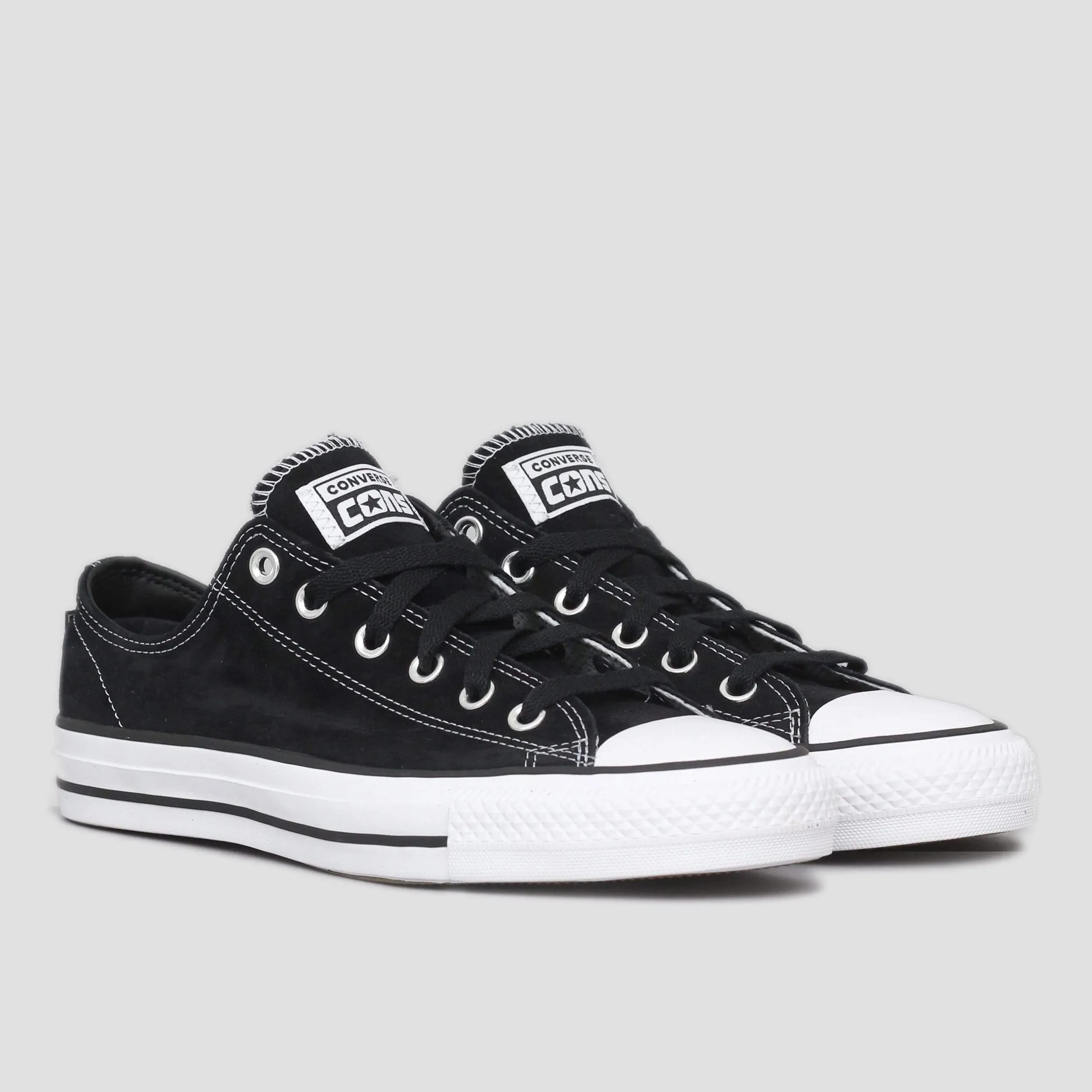 Converse Black/White Suede Shoes from Slam City Skates London UK