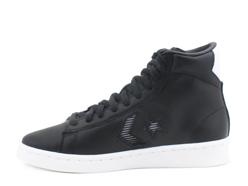 Converse Pro Leather High Top Sneakers Black White 168617C