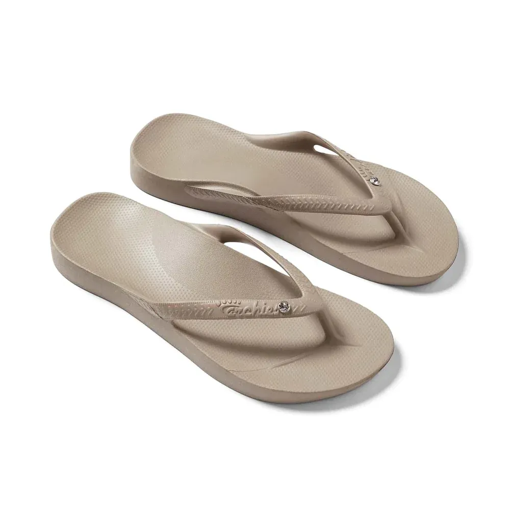 Crystal Taupe Archies Jandals