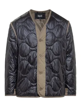 Cut-Out Quilted Jacket.