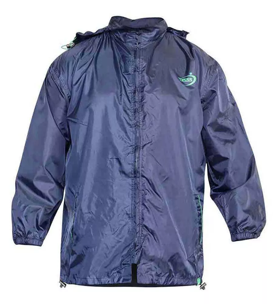 D555 Navy Packaway Weatherproof Rain Jacket (ZAC NAVY)