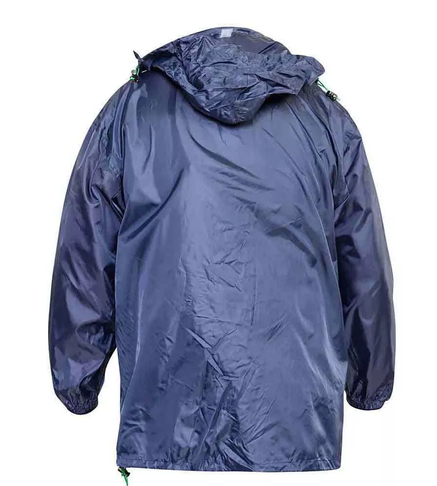 D555 Navy Packaway Weatherproof Rain Jacket (ZAC NAVY)