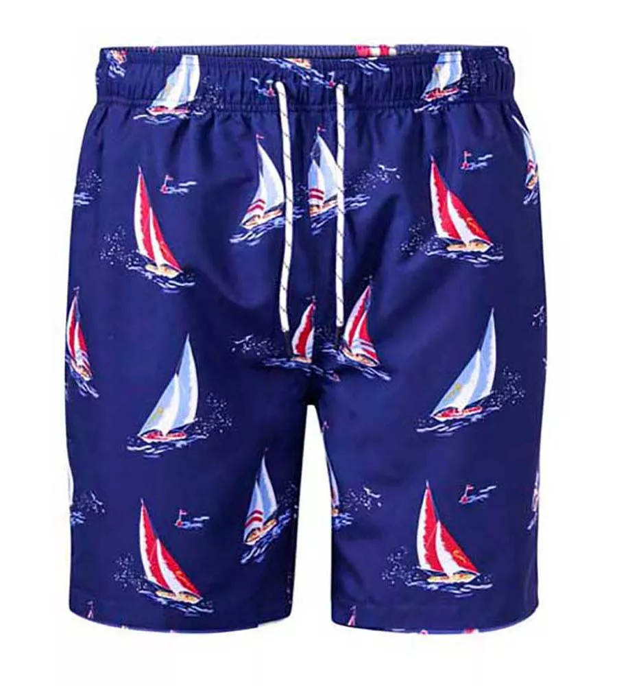 D555 Men's Yacht Printed Swim Shorts (APOLLO)