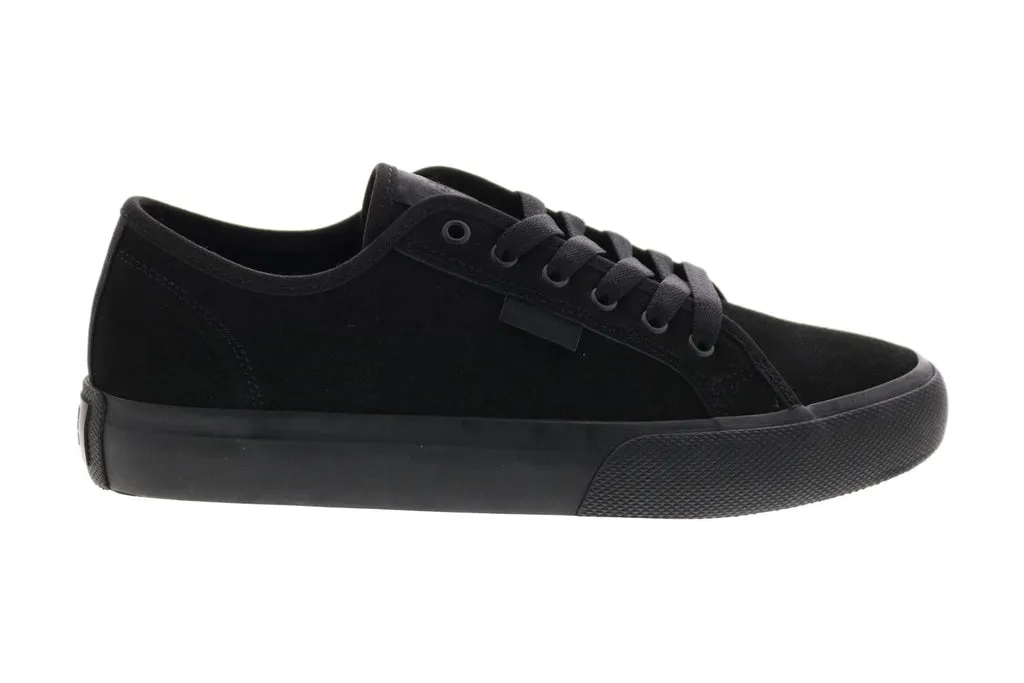 DC Black Suede Men's Skate Sneakers Shoes ADYS300679